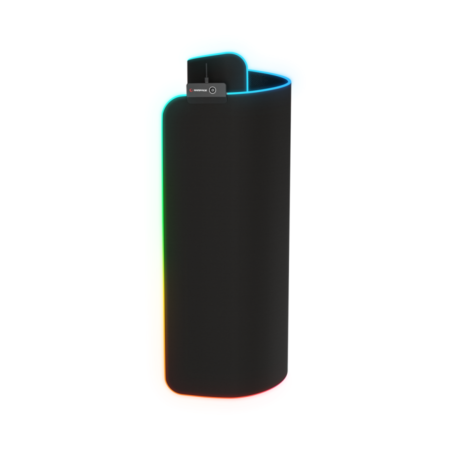Podloga za miš za gaming RAMPAGE PULSAR RGB M crna 252*328*3mm RGB LED, 35753 - Image 2