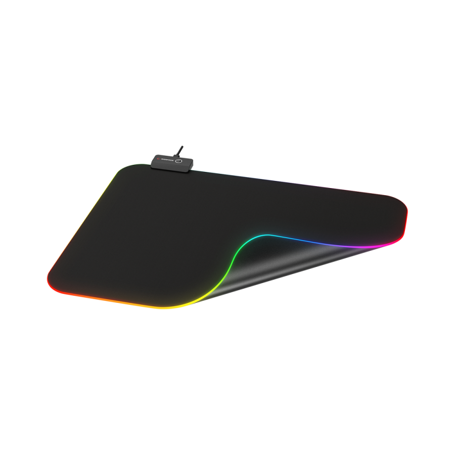 Podloga za miš za gaming RAMPAGE PULSAR RGB M crna 252*328*3mm RGB LED, 35753 - Image 3