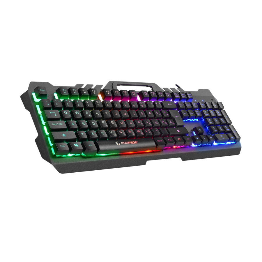 Tastatura gaming RAMPAGE KB-R57 X-JAMMER Rainbow sa pozadinskim osvetljenjem USB BiH LC Layout, 37444 - Image 5