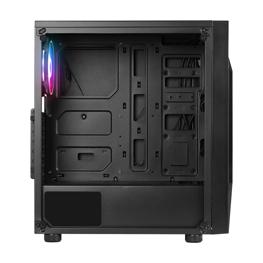 Kućište gaming RAMPAGE TRIANGLE, ATX, ventilatori 4x120mm, Auto RGB, glass, Mid-Tower, 38983 - Image 11