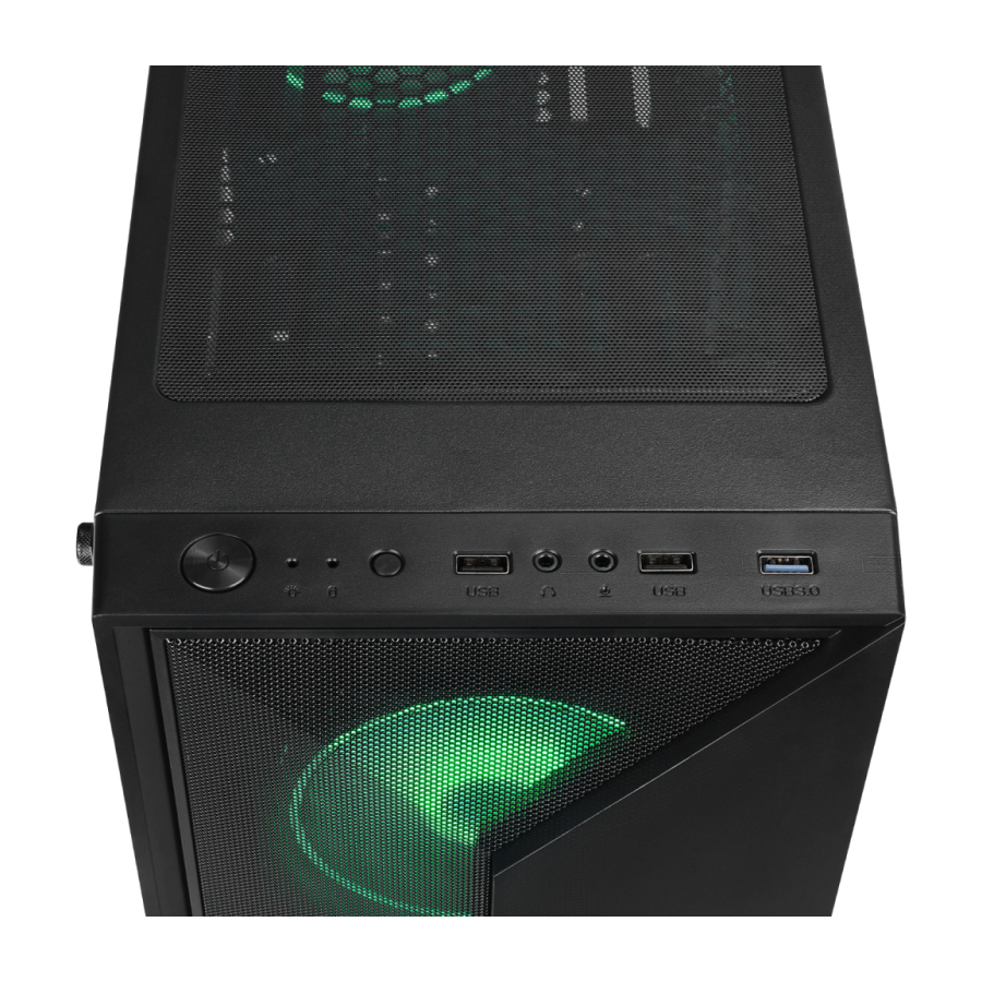 Kućište gaming RAMPAGE TRIANGLE, ATX, ventilatori 4x120mm, Auto RGB, glass, Mid-Tower, 38983 - Image 13