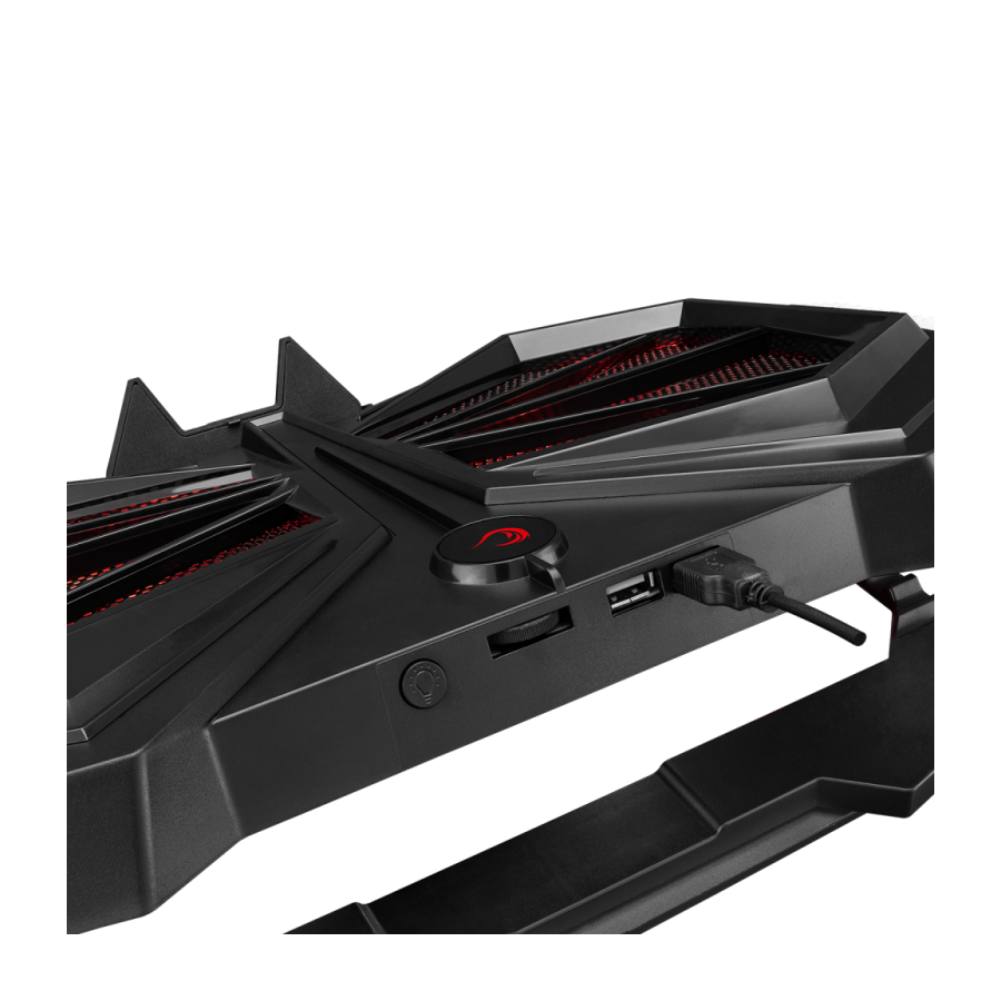 Postolje za notebook gaming RAMPAGE 15"-17"Addison AD-RC11 SPIDER black, ventilator 2x, USB 2x, RGB - Image 13