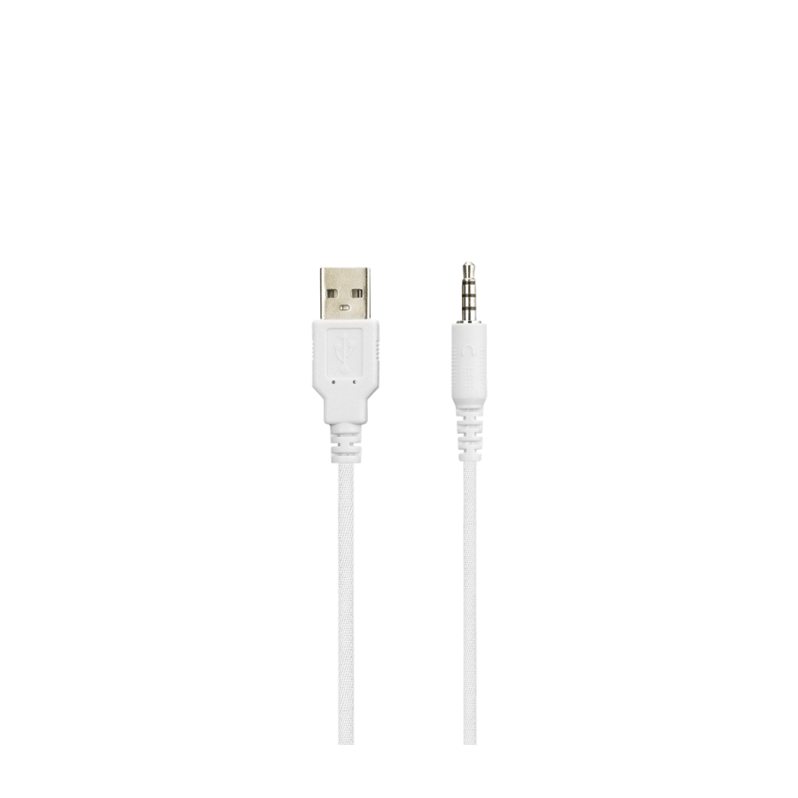 Slušalice sa mikrofonom gaming RAMPAGE RM-K90 VECTOR white, RGB LED 3,5 mm, 36299 - Image 13