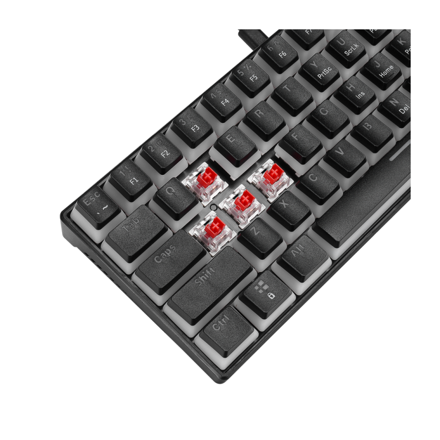 Tastatura gaming RAMPAGE RADIANT K11 black, Type-C, RGB, red switch, US layout, pudding keycaps, 38971 - Image 15