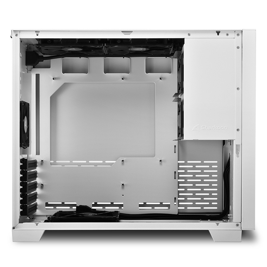 Kućište SHARKOON gaming, MS-Z1000 wh, white, ventilatori 1x80mm PWM, 3x120mm PWM, Micro-ATX - Image 15