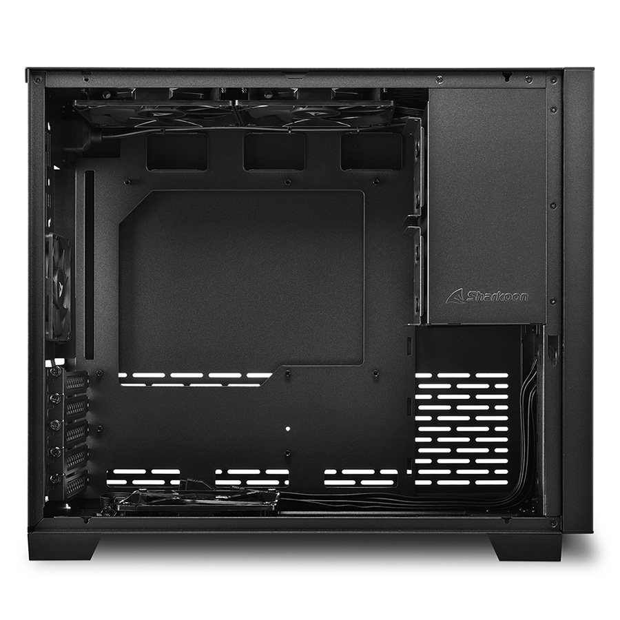 Kućište SHARKOON gaming, MS-Y1000 bk, black, ventilatori 1x80mm PWM, 3x120mm PWM, Micro-ATX - Image 15