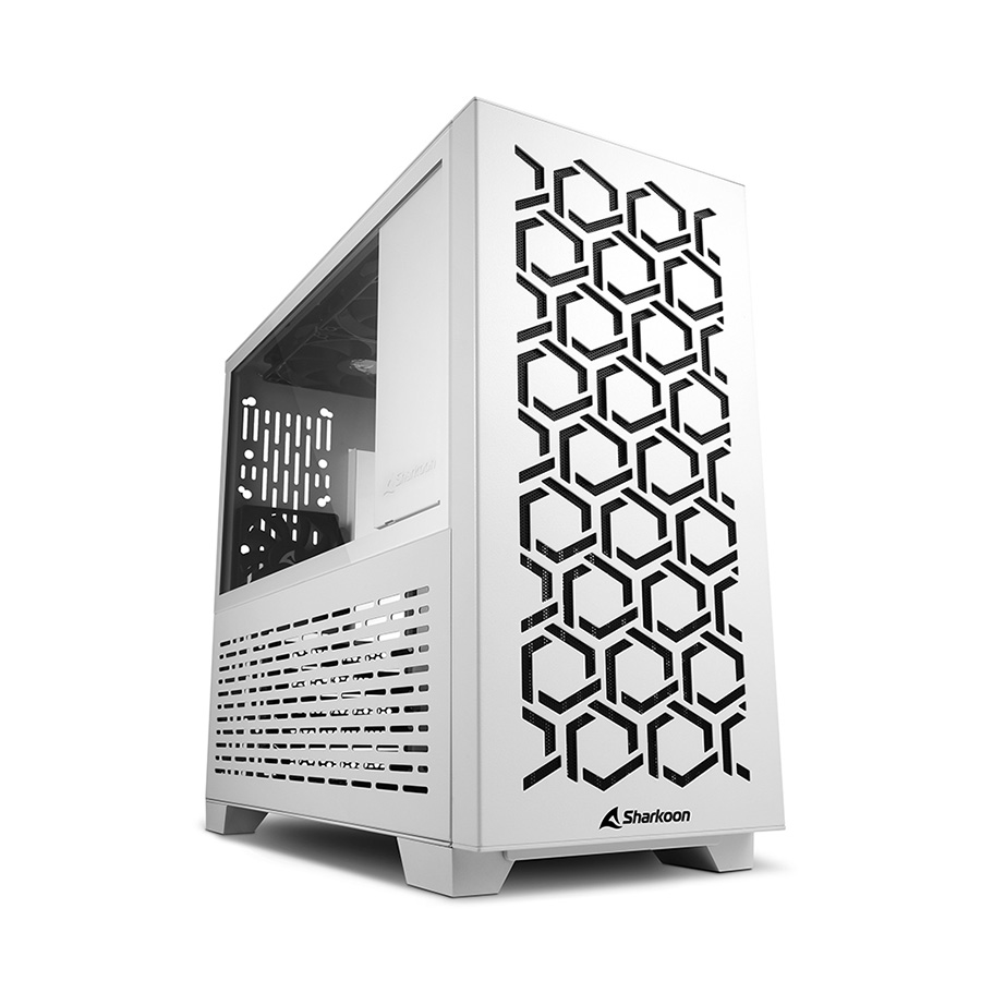 Kućište SHARKOON gaming, MS-Y1000 wh, white, ventilatori 1x80mm PWM, 3x120mm PWM, Micro-ATX - Image 10