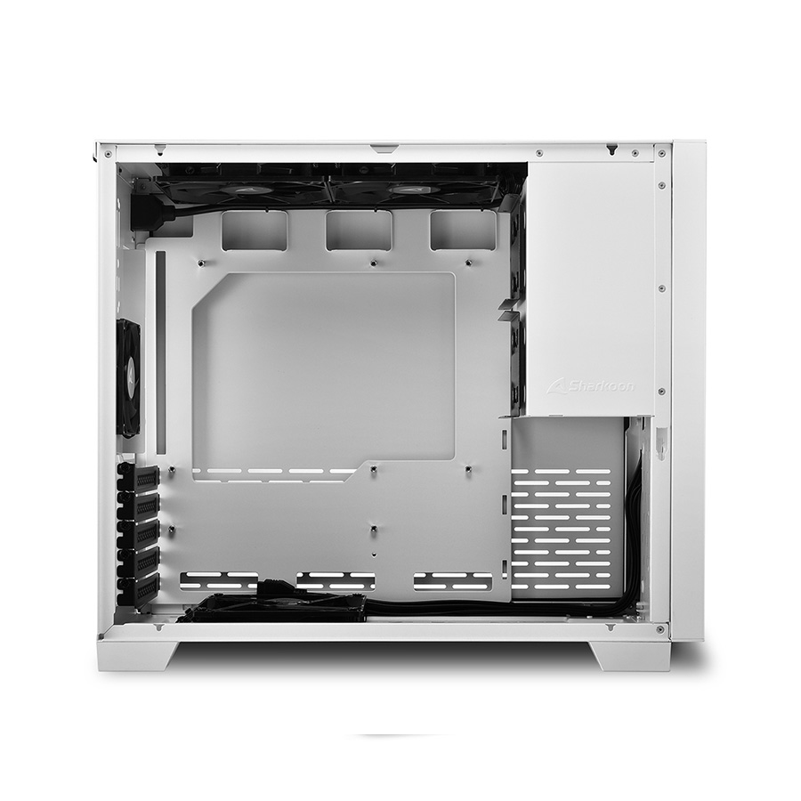 Kućište SHARKOON gaming, MS-Y1000 wh, white, ventilatori 1x80mm PWM, 3x120mm PWM, Micro-ATX - Image 15