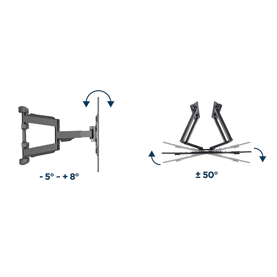 Zidni nosač GEMBIRD WM-75ST-02, 32" - 75'', 45.5 kg, VESA max. 600 mm x 400 mm, montaža u ugao zida - Image 12