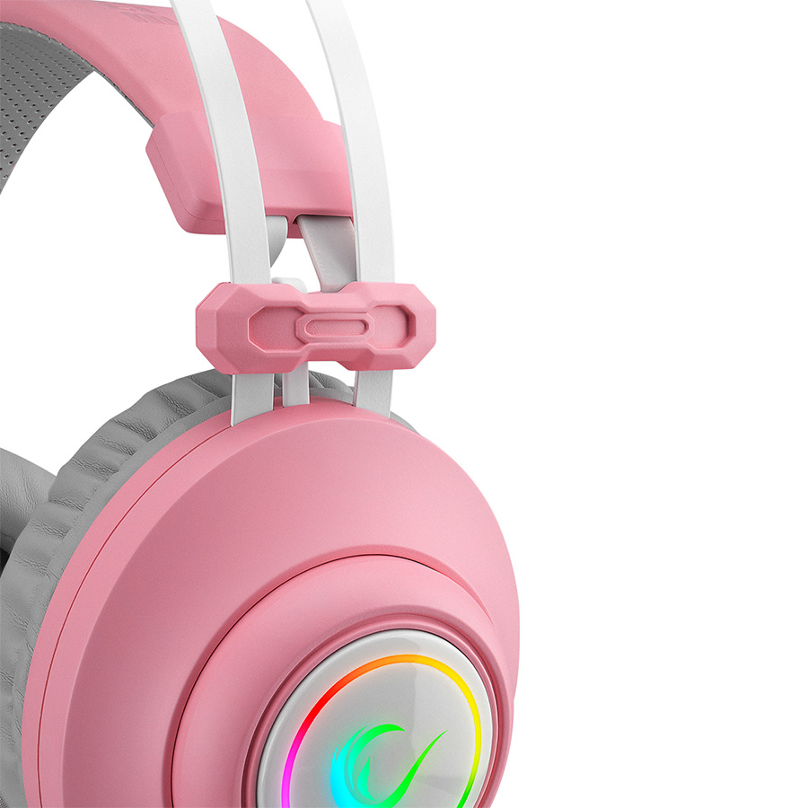 Slušalice sa mikrofonom gaming RAMPAGE RM-K1 PULSAR pink, USB, 7.1 Surround+Vibration, RGB, dugi fleksibilni mikrofon, 36130 - Image 13
