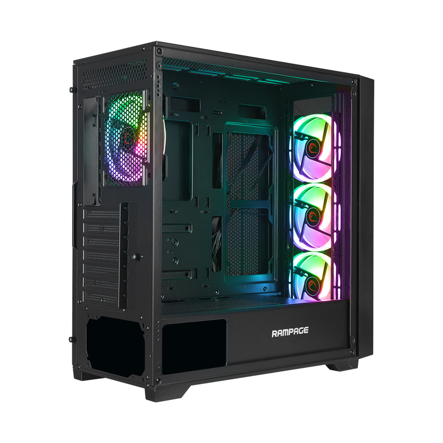 Kućište gaming RAMPAGE PRIME Mesh Tempered Glass 4*ARGB Fan Hub E-ATX, 37919 - Image 8