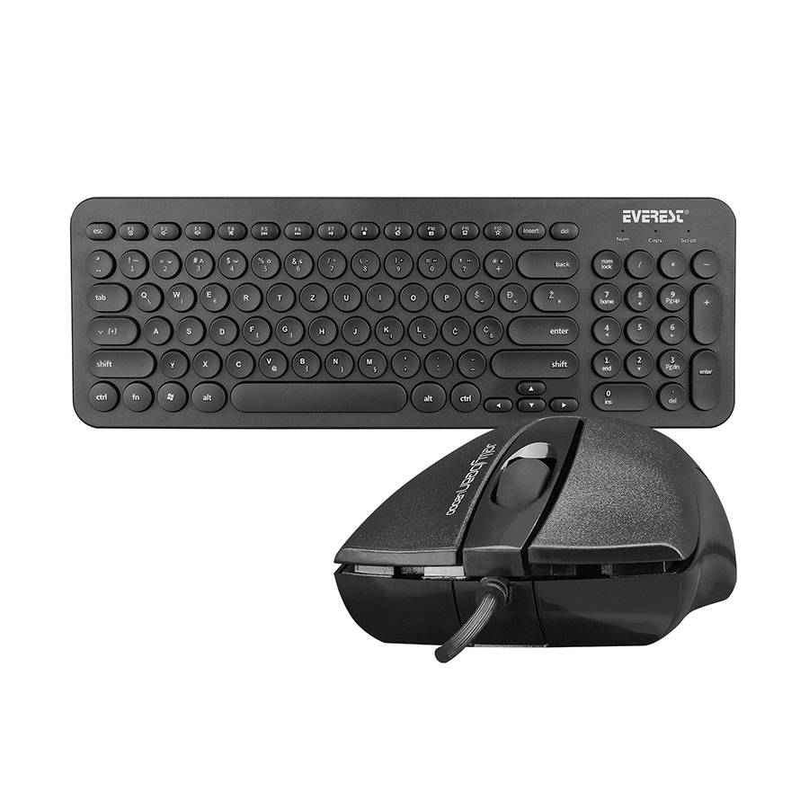 Tastatura + miš Everest KM-01K Black USB, BiH LC layout, 31508 - Image 7