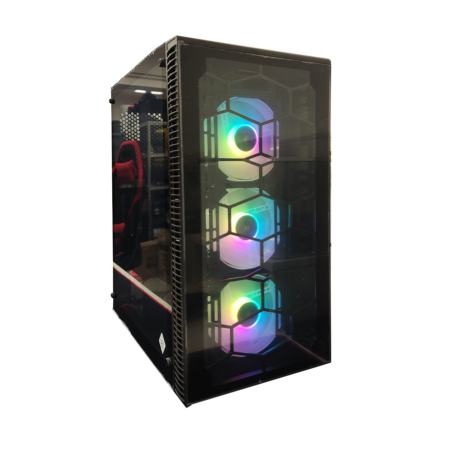Kucište IG-MAX X3805-A06 GIANT GLASS, E-ATX, ventilator RGB 3x 120mm, 3xUSB, audio panel - Image 7