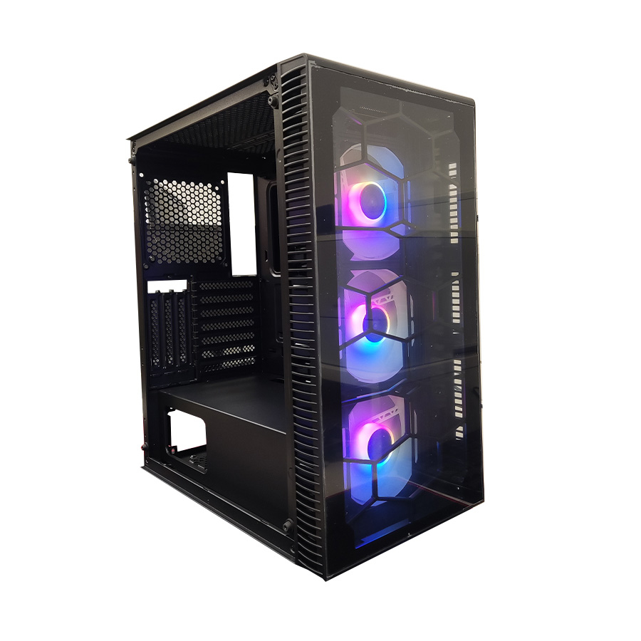 Kucište IG-MAX X3805-A06 GIANT GLASS, E-ATX, ventilator RGB 3x 120mm, 3xUSB, audio panel - Image 8