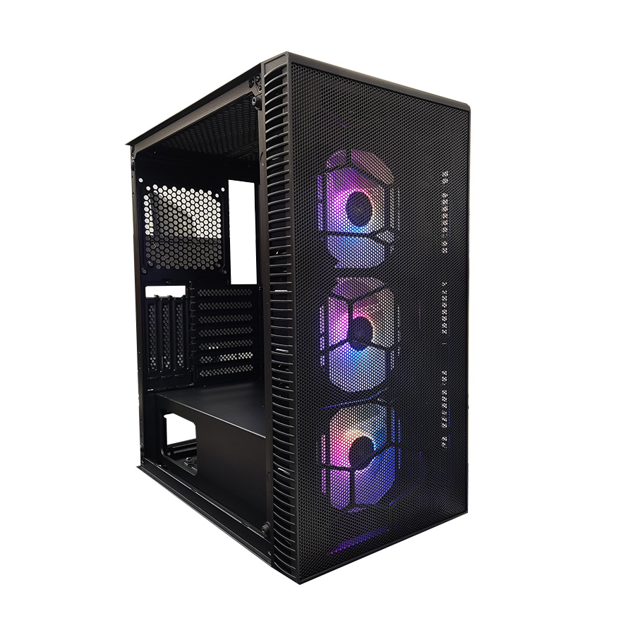 Kucište IG-MAX X3804-A06 GIANT MESH, E-ATX, ventilator RGB 3x 120mm, 3xUSB, audio panel - Image 8