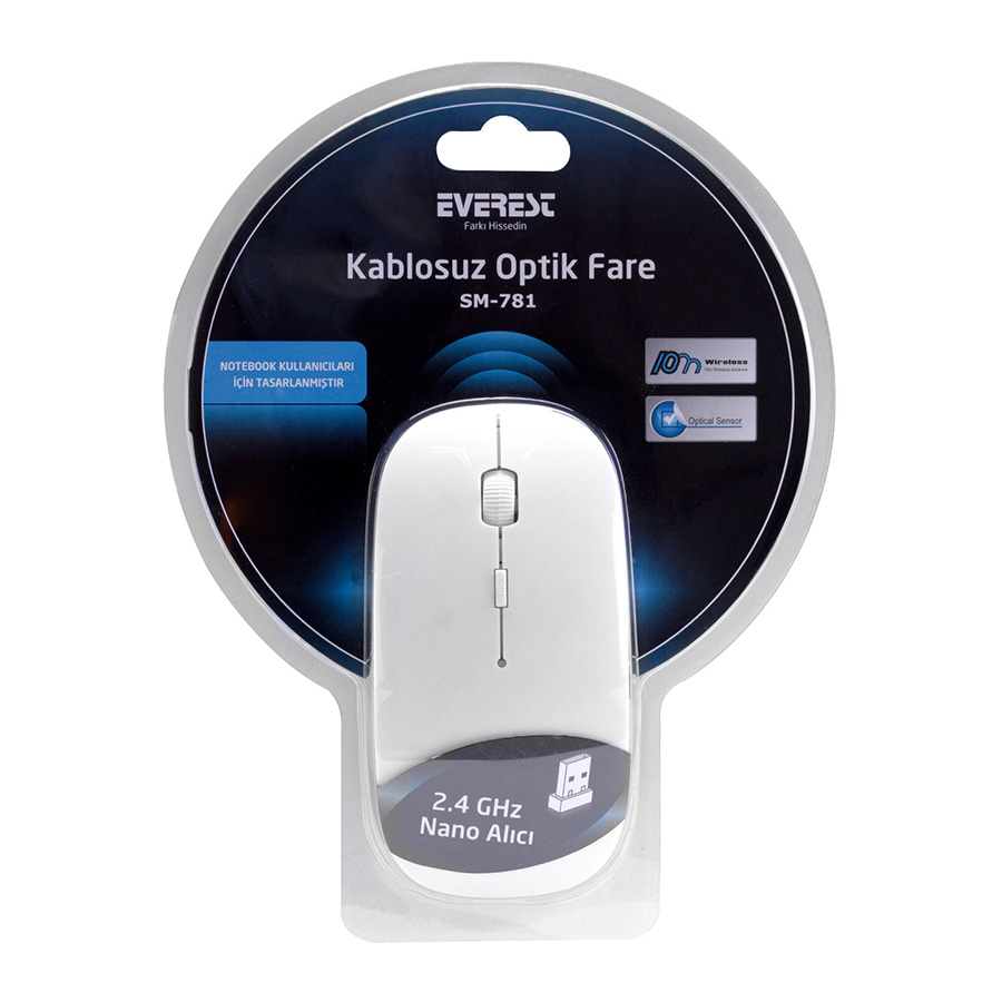 Miš Everest wireless SM-781 White Optical, 9578 - Image 8
