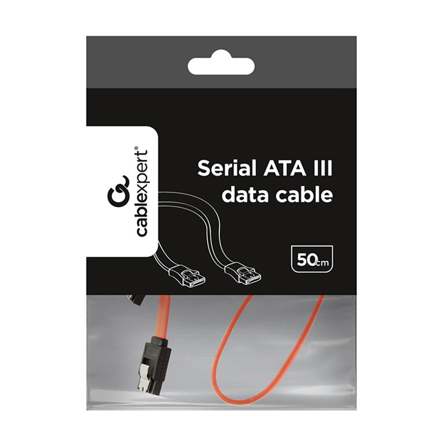 SATA data cable 50cm, metal clips, bulk, CC-SATAM-DATA, GEMBIRD - Image 6