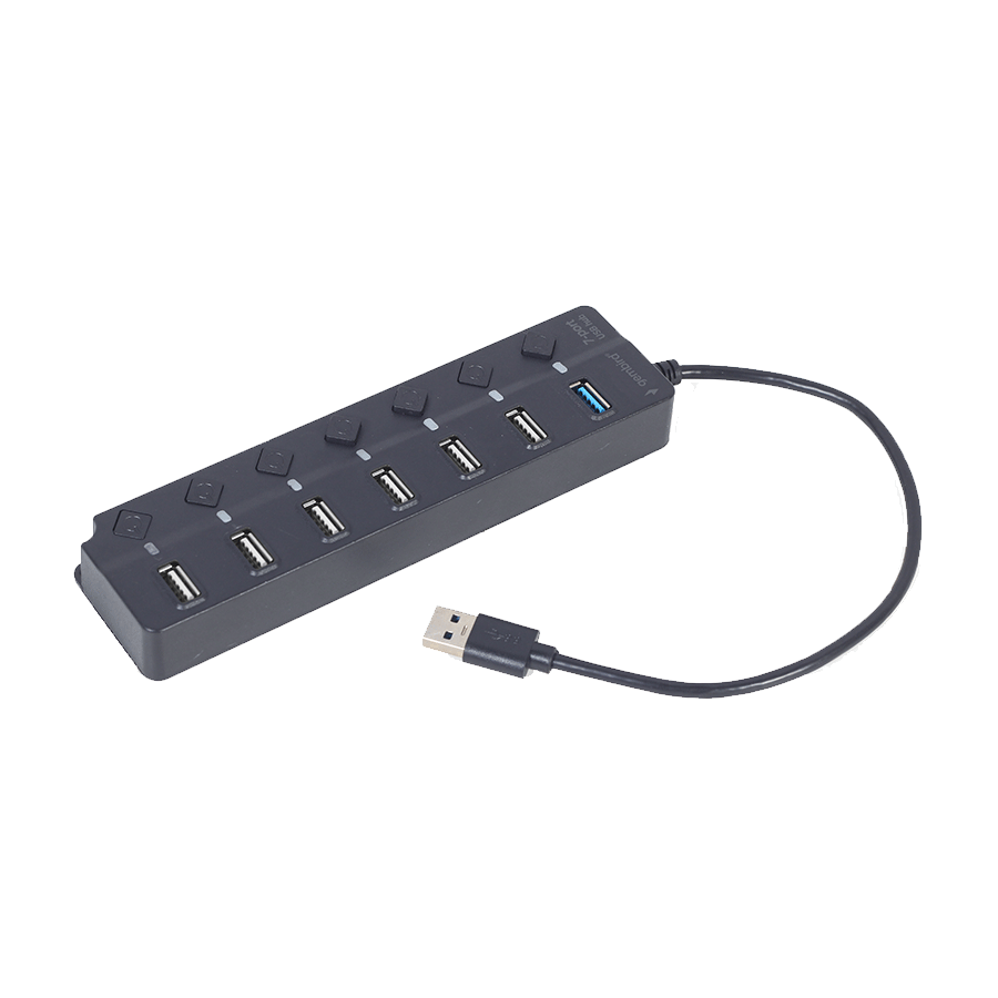 USB HUB 7-portni (1 x USB 3.1 + 6 x USB 2.0) sa prekidačima, crni UHB-U3P1U2P6P-01 - Image 10