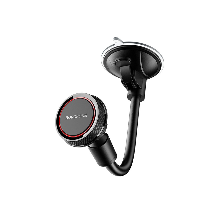 Univerzalni magnetni auto držač nosač za mobitel BOROFONE BH18 Journey series windshield car black&red - Image 2