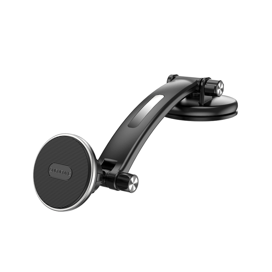 Univerzalni magnetni auto držač nosač za mobitel BOROFONE BH65 Graceful dual-axis center console magnetic car black silver - Image 2
