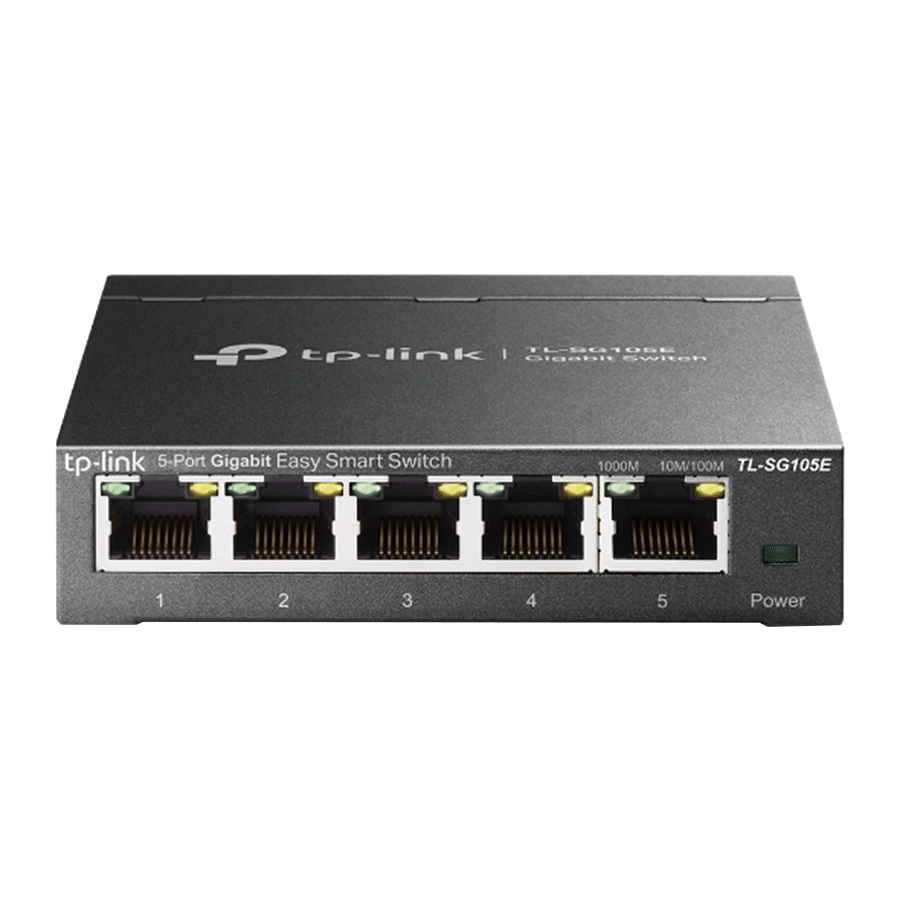 SWITCH TP-Link TL-SG105E 5-portni gigabitni Desktop Easy Smart, 5 10/100/1000Mbps RJ45 portova, MTU/Port/Tag-based VLAN, QoS, IGMP Snooping, Zelena te - Image 3