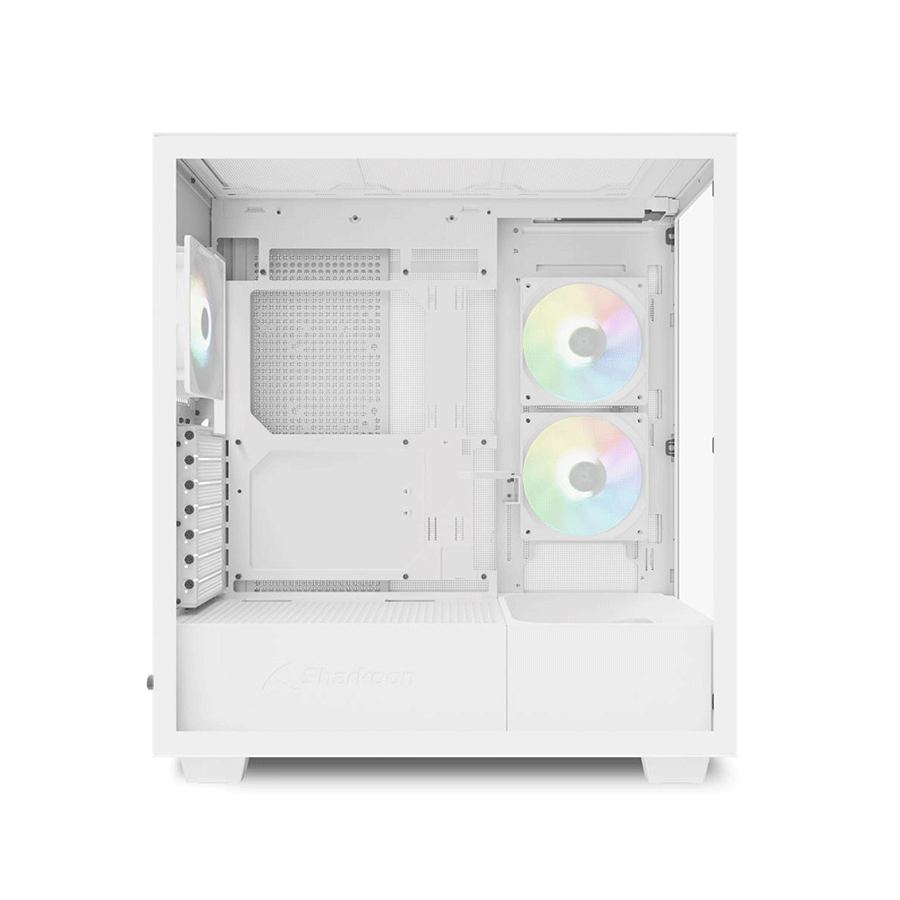 Kućište SHARKOON gaming, Rebel C60 RGB ATX white, ventilator 4x120mm - Image 9