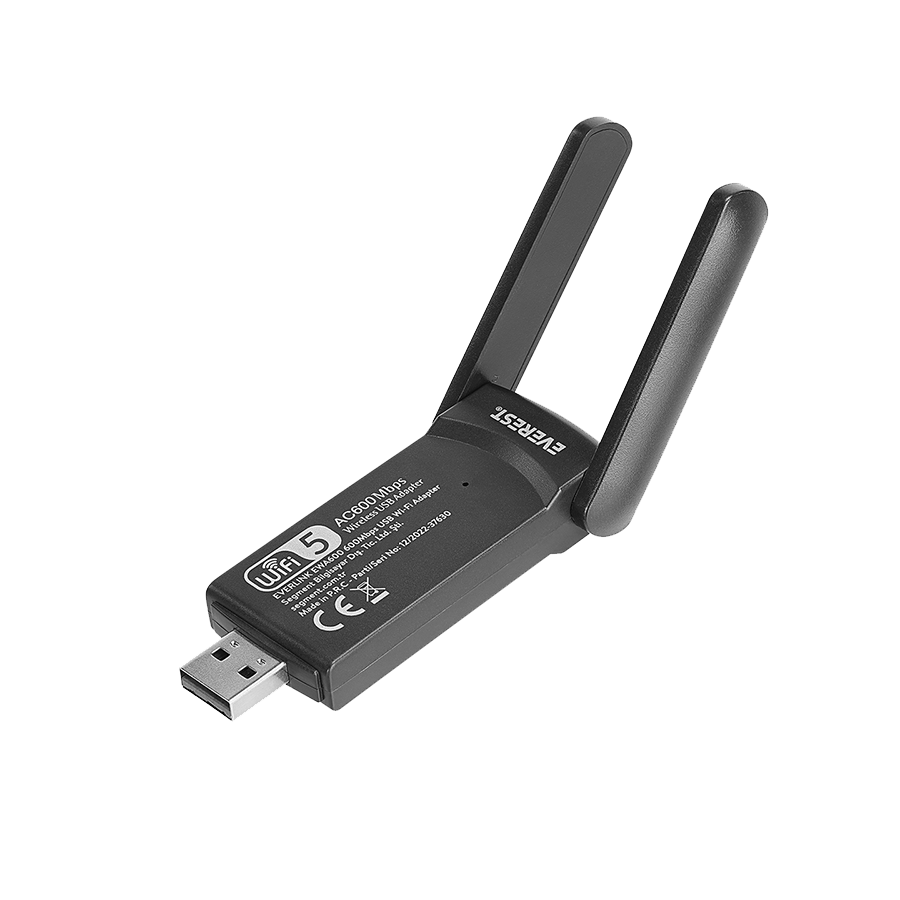 USB WLAN adapter Everest EWA600 600Mbps 2.4GHz/5GHz WIFI-5 AC600 RTL8811 2*2dBi antena, 37630 - Image 6