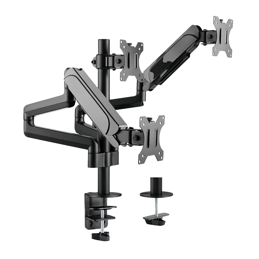 NOSAČ ZA TRI MONITORA GEMBIRD MA-DA3-01, montaža na stol, (full-motion), do 27”, up to 7 kg - Image 12