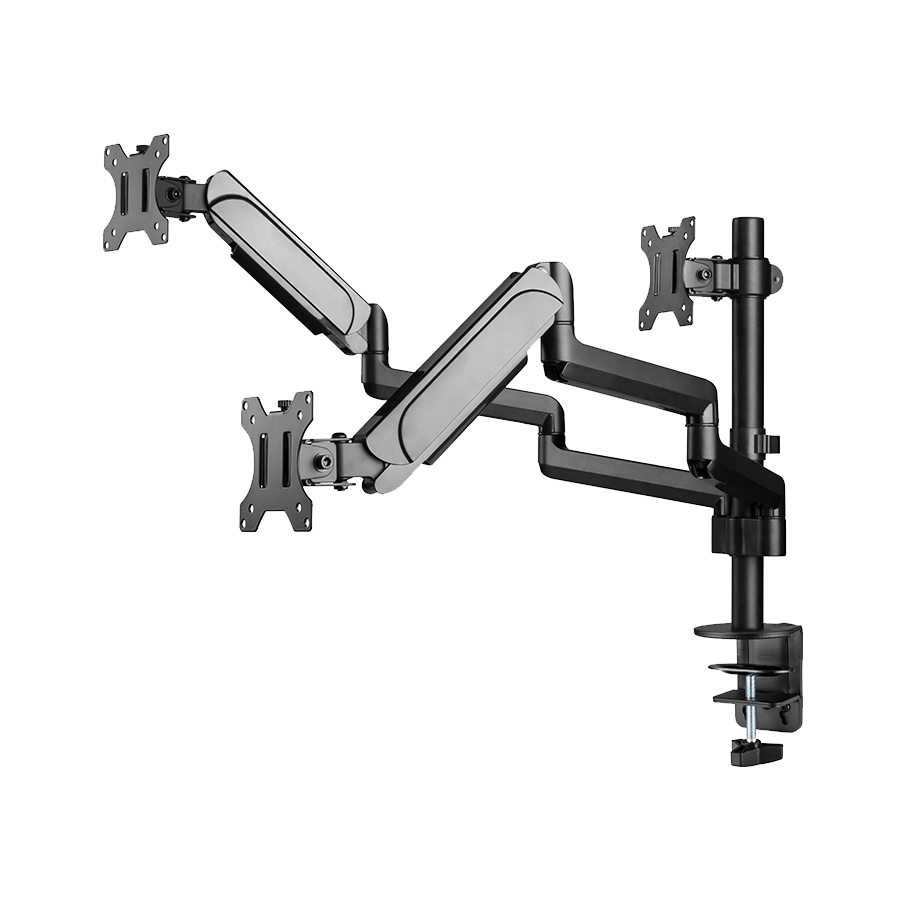 NOSAČ ZA TRI MONITORA GEMBIRD MA-DA3-01, montaža na stol, (full-motion), do 27”, up to 7 kg - Image 16