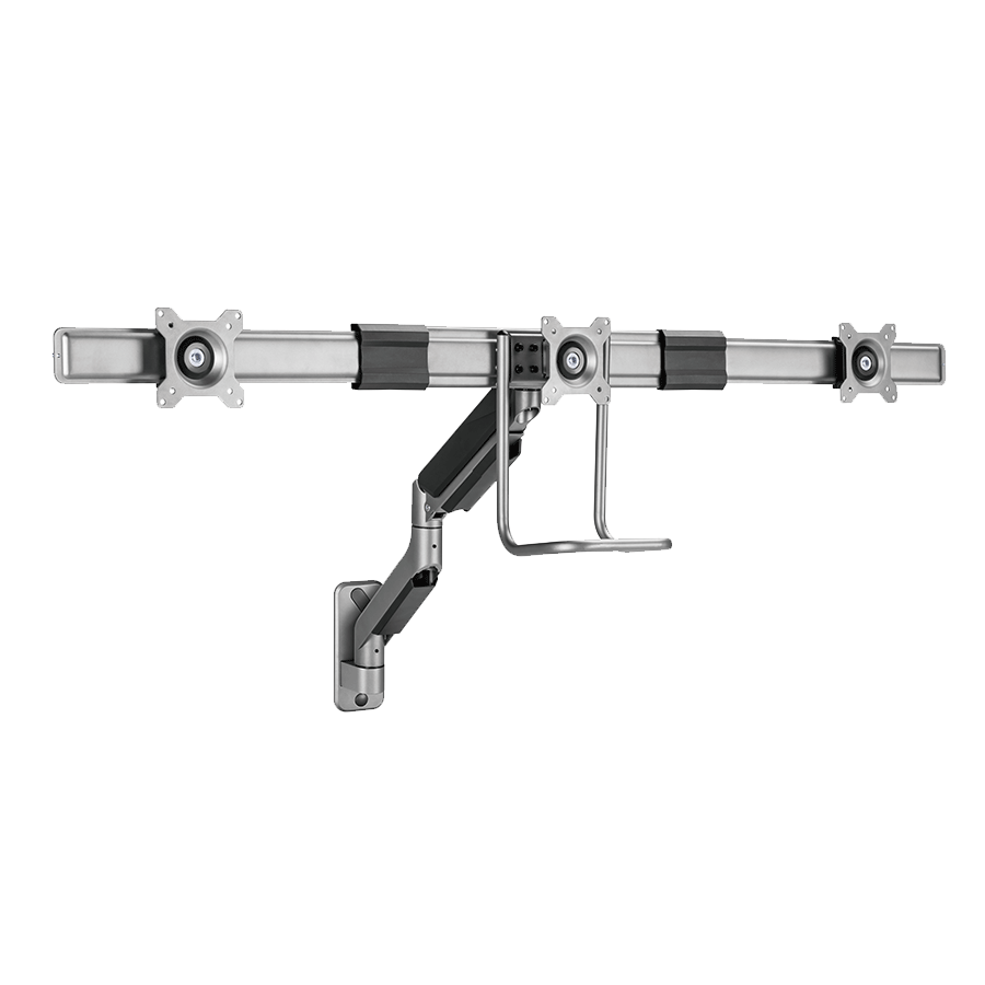 NOSAČ ZA TRI MONITORA GEMBIRD MA-WA3-01, montaža na zid, do 27”, up to 6 kg - Image 10