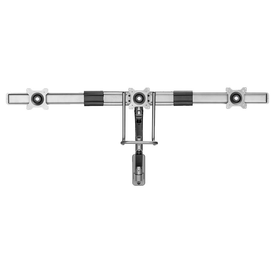 NOSAČ ZA TRI MONITORA GEMBIRD MA-WA3-01, montaža na zid, do 27”, up to 6 kg - Image 12