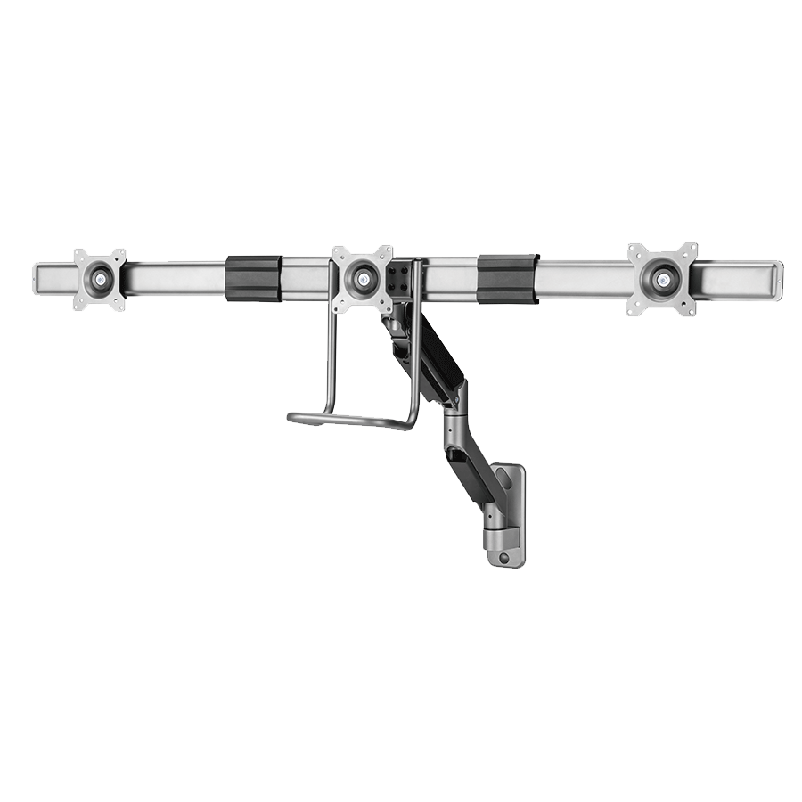 NOSAČ ZA TRI MONITORA GEMBIRD MA-WA3-01, montaža na zid, do 27”, up to 6 kg - Image 13
