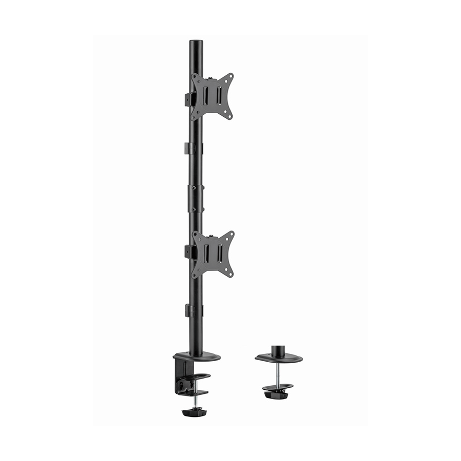 NOSAČ ZA DVA MONITORA VERTIKALNI GEMBIRD MA-D2-02, montaža na stol, (rotate, tilt, swivel), 17”-32”, up to 9 kg - Image 11