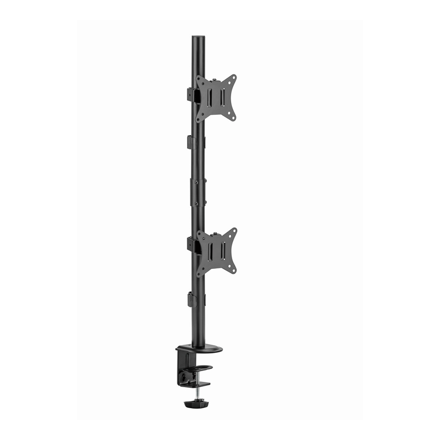 NOSAČ ZA DVA MONITORA VERTIKALNI GEMBIRD MA-D2-02, montaža na stol, (rotate, tilt, swivel), 17”-32”, up to 9 kg - Image 13