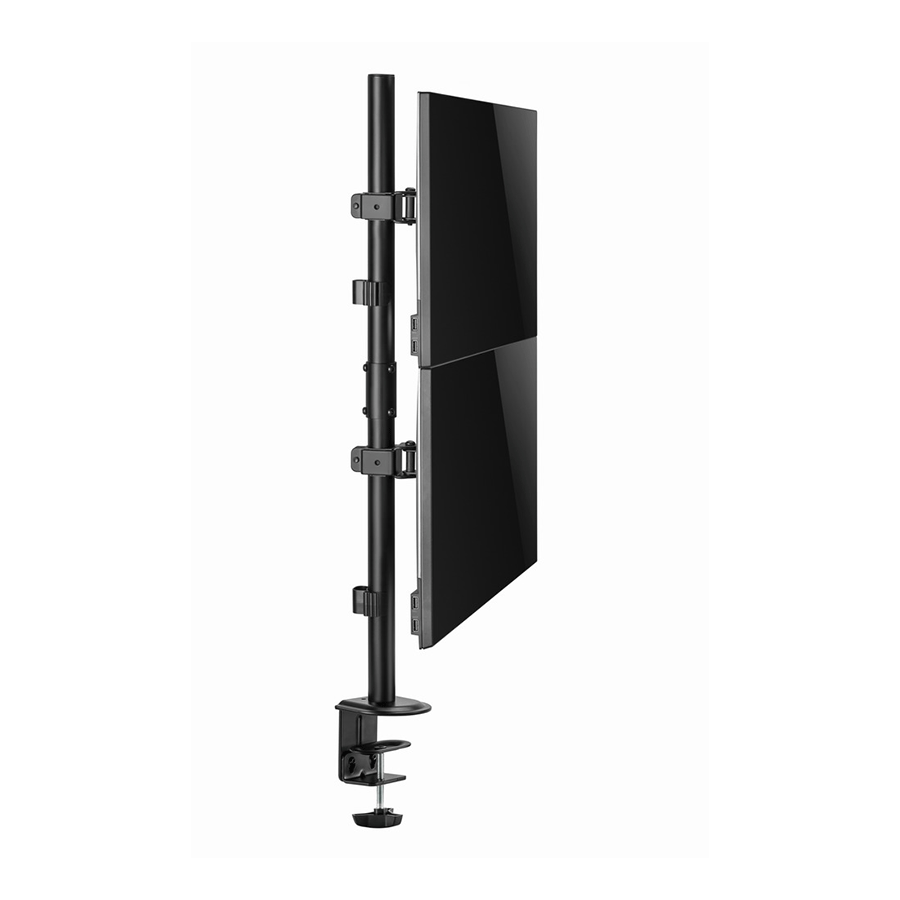 NOSAČ ZA DVA MONITORA VERTIKALNI GEMBIRD MA-D2-02, montaža na stol, (rotate, tilt, swivel), 17”-32”, up to 9 kg - Image 17