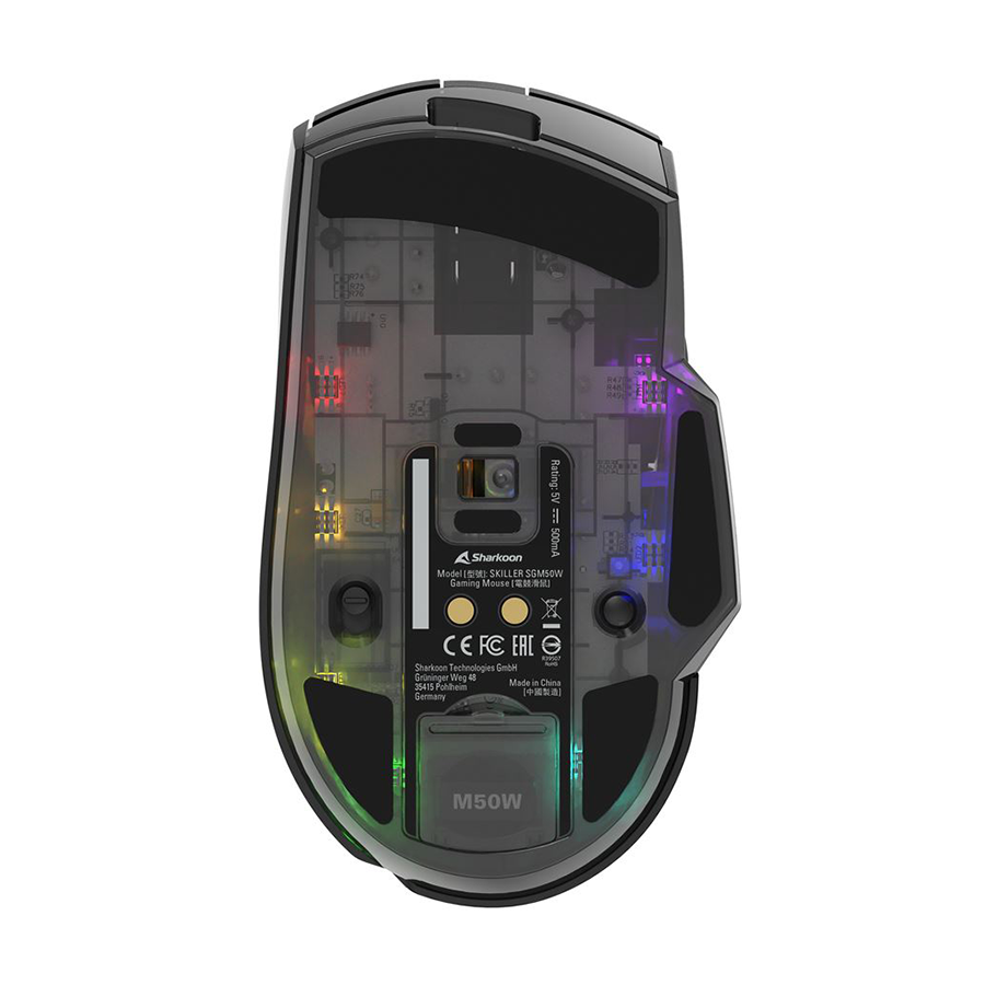 Miš SHARKOON gaming wireless/wired Skiller SGM50W Black - Image 10
