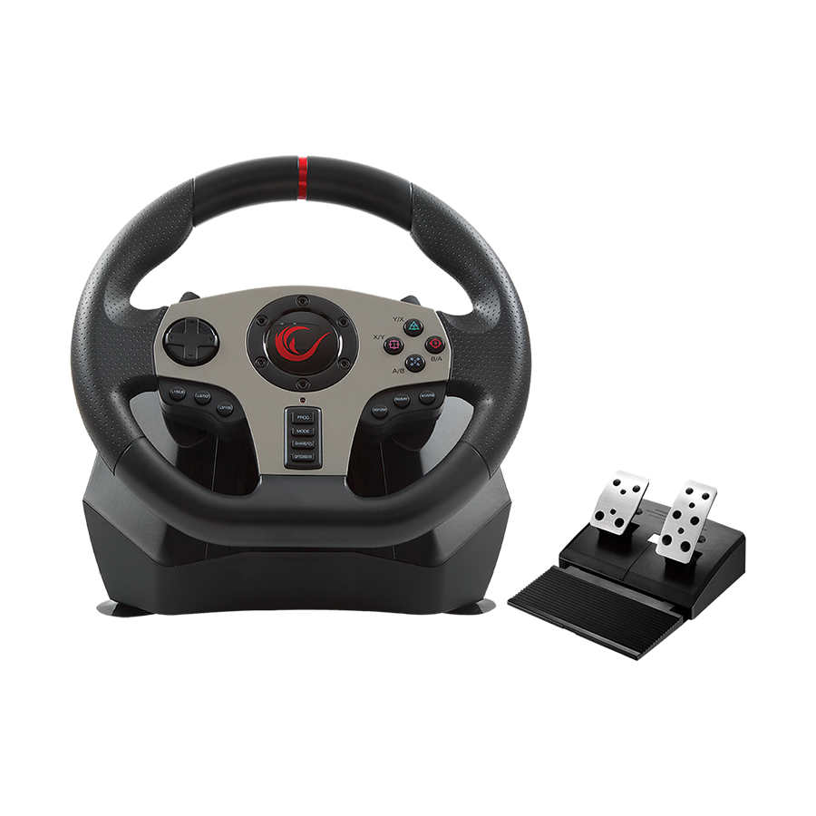 Volan i pedale gaming RAMPAGE V900-S PS3/PS4/PC/XBOXONE/XBOX360/SWITCH 6 in 1 Pedal Racing/Steering Wheel, 32939 - Image 3