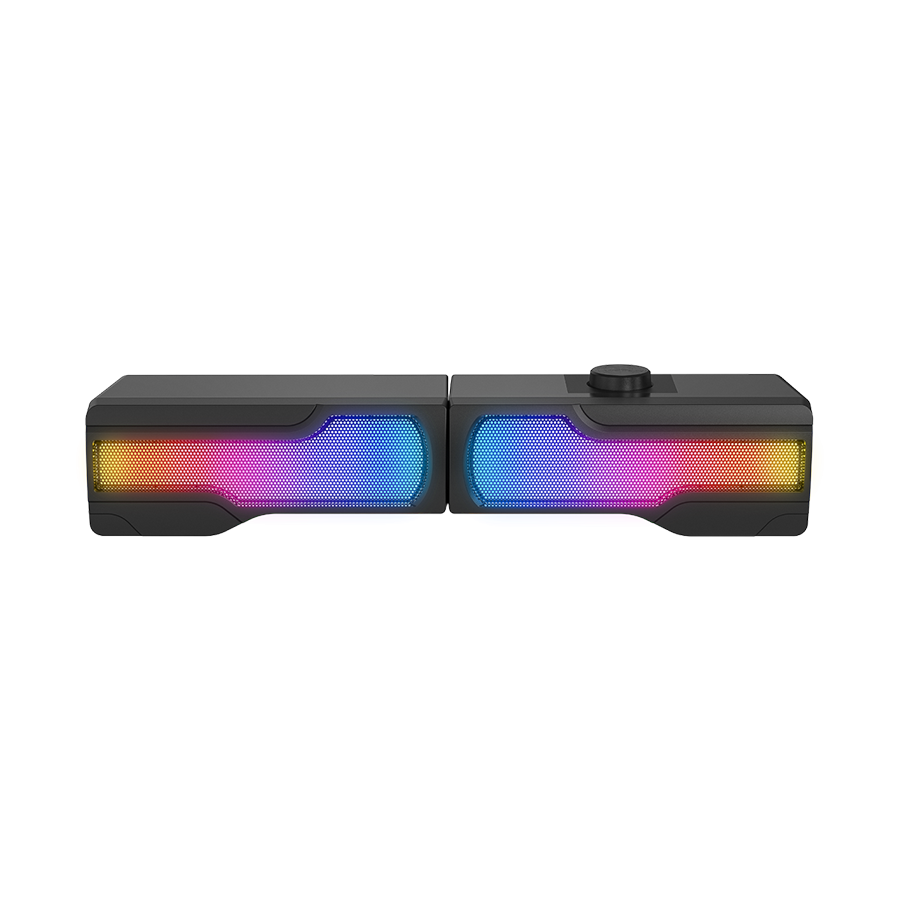 Zvučnici 2.0 gaming RAMPAGE Arty X13 Bluetooth 3W*2 Multimedia Usb 5V 45dB Gaming Player Speaker with RGB Light, 38929 - Image 6
