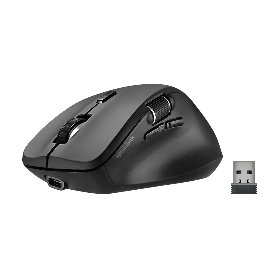 Miš SPEEDLINK LIBERA Rechargeable, wireless + bluetooth, Silent, rubber-black, SL-630021-RRBK - Image 5