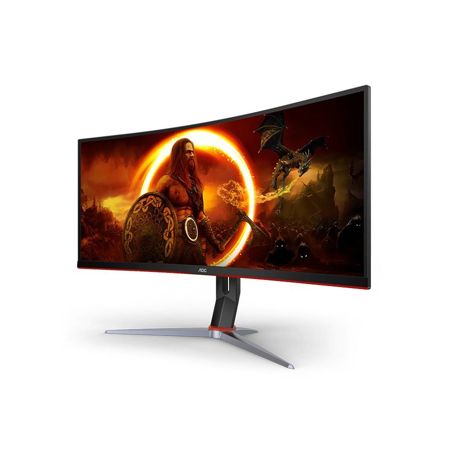 MONITOR AOC 34'' Gaming CU34G2XP 34” Curved VA, 21:9, 3440x1440, 180Hz, 1ms, 430 cd/m2, 4000:1, HDMI, DP, PbP, PiP, Ergonomic, Black-Red, VESA 3y - Image 13