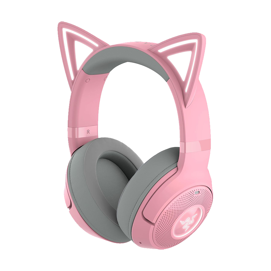Slušalice Razer Kraken Kitty V2 BT - Quartz Edition - Wireless Bluetooth RGB Headset with Kitty Ears - FRML Packaging, RZ04-04860100-R3M1 - Image 5