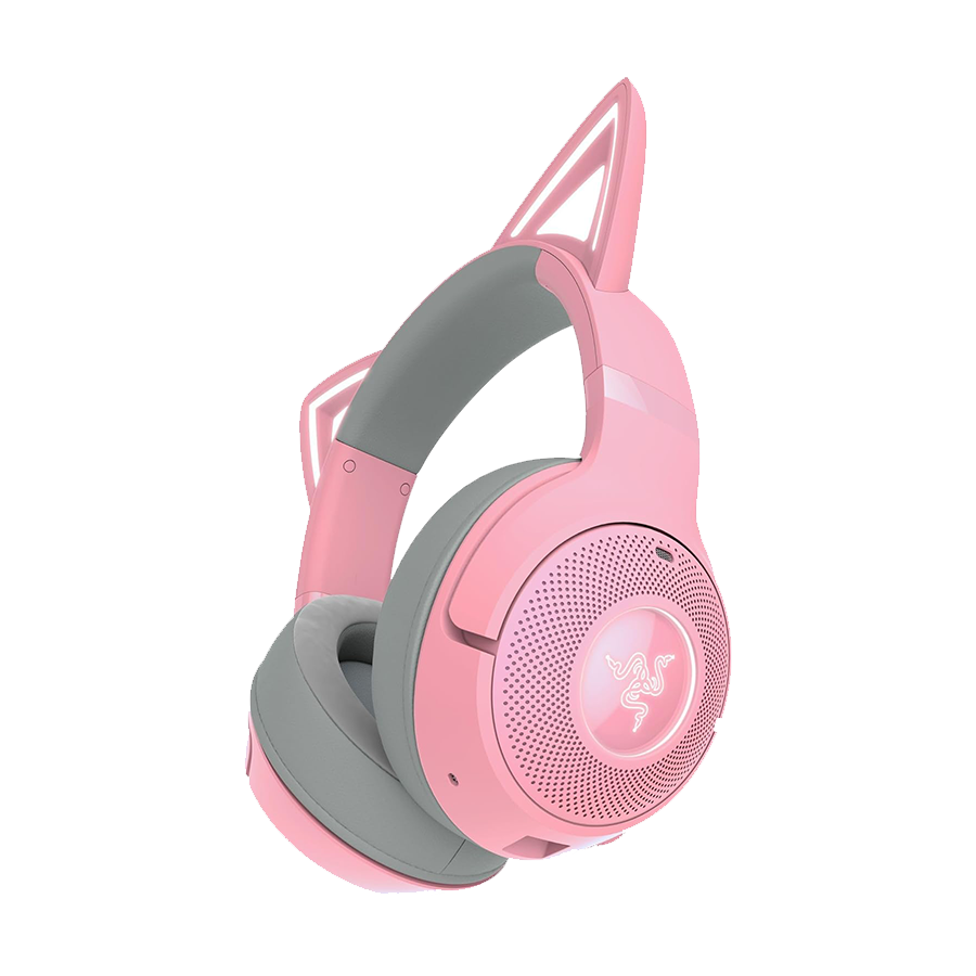 Slušalice Razer Kraken Kitty V2 BT - Quartz Edition - Wireless Bluetooth RGB Headset with Kitty Ears - FRML Packaging, RZ04-04860100-R3M1 - Image 6