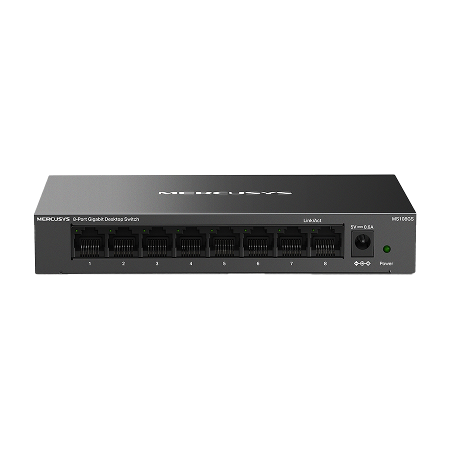 SWITCH MERCUSYS MS108GS 8-Port Gigabit Desktop Switch, Desktop Steel Case - Image 5