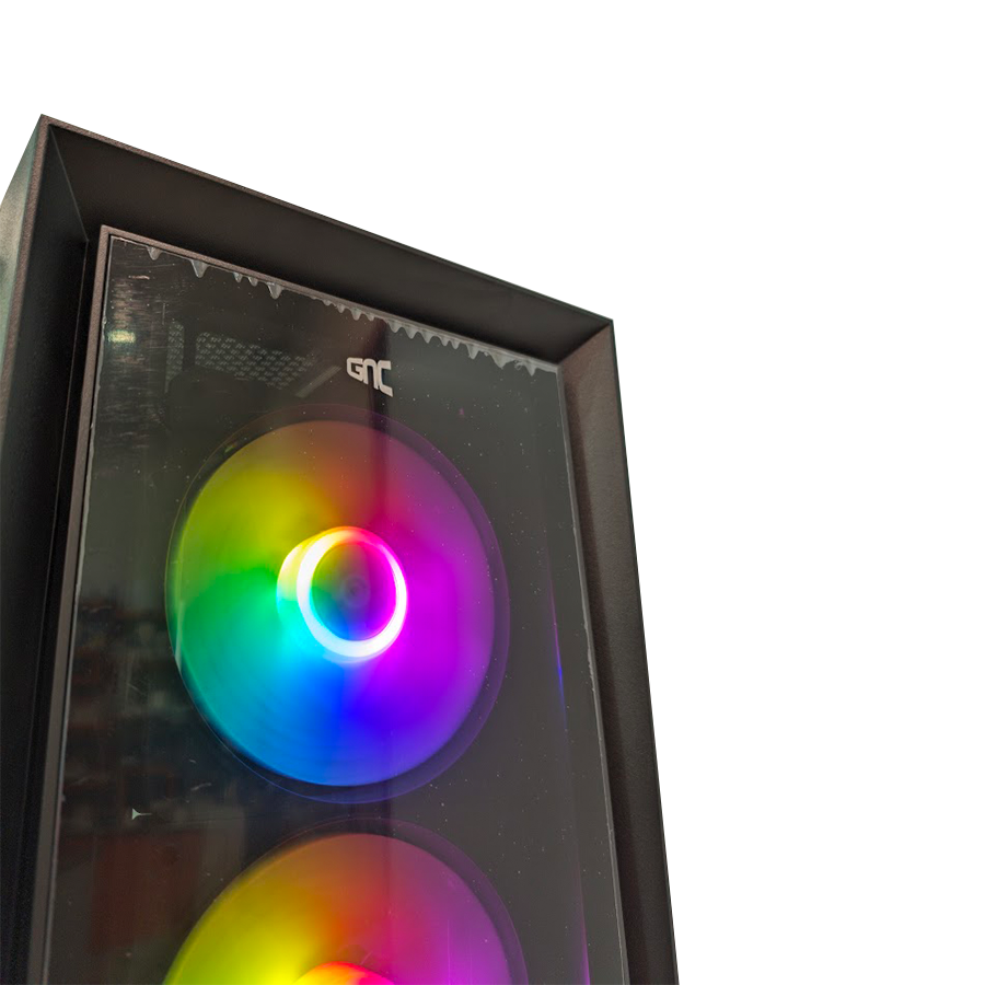 KUĆIŠTE GNC EZ COOL GAMING HC-625B BEZ NAPAJANJA, Tempered Glass, 3x120 RGB ventilator - Image 12