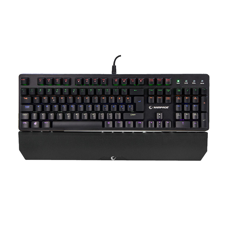 Tastatura gaming RAMPAGE KB-R91 Black USB Rainbow Backlight Water Proof BiH Layout Optical Switch, 32066 - Image 2