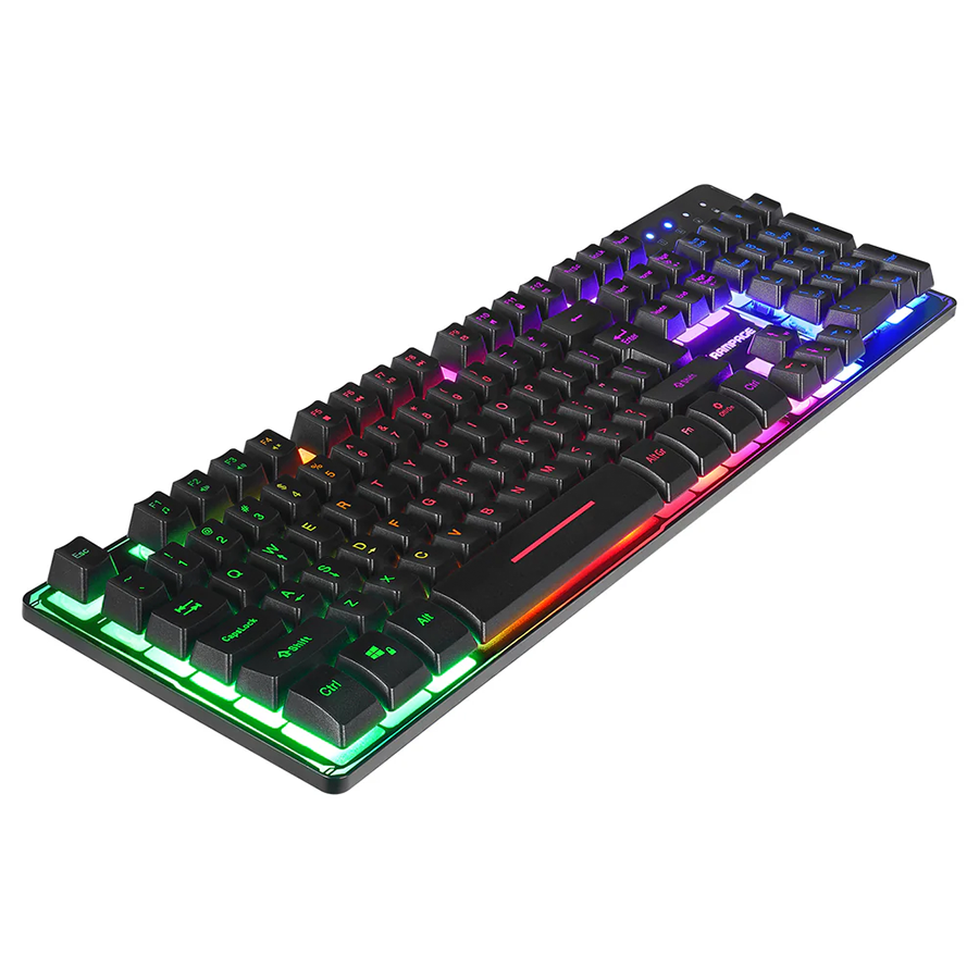Tastatura gaming RAMPAGE Titan K9 Black USB Rainbow Color Backlit US/EGNLISH Layout FULL SIZE - Image 3