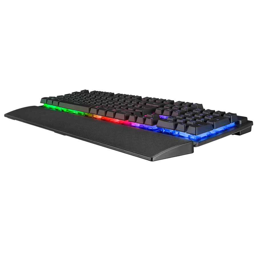 Tastatura gaming RAMPAGE KB-RX77 RUNNER Black USB Rainbow Illuminated US/ENGLISH LAYOUT Wrist Support, 39909 - Image 11
