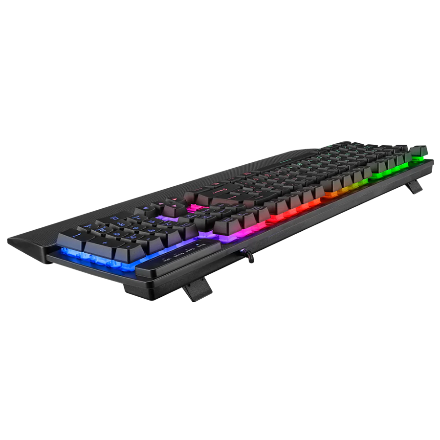 Tastatura gaming RAMPAGE KB-RX77 RUNNER Black USB Rainbow Illuminated US/ENGLISH LAYOUT Wrist Support, 39909 - Image 12