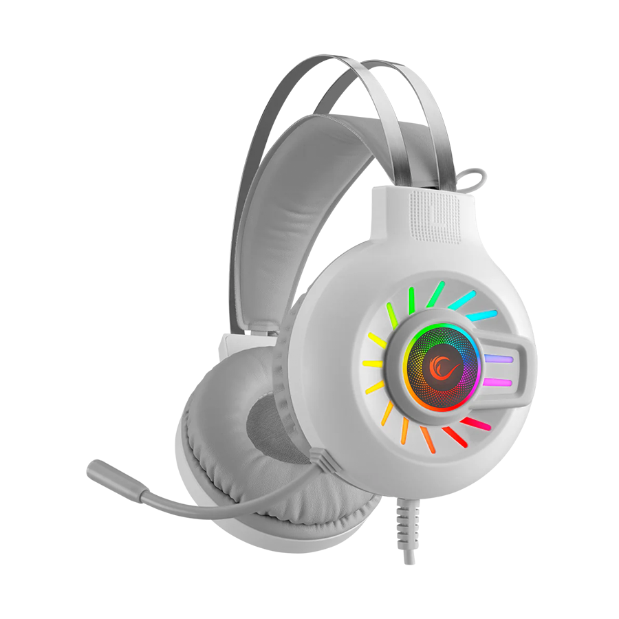 Slušalice sa mikrofonom gaming RAMPAGE RM-K44 ZENGIBAR White 7.1 Surround RGB Light Effect, 36094 - Image 8