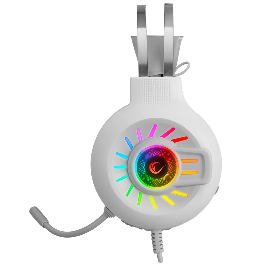 Slušalice sa mikrofonom gaming RAMPAGE RM-K44 ZENGIBAR White 7.1 Surround RGB Light Effect, 36094 - Image 10